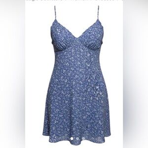 American Eagle Outfitters Blue Floral Slip Dress